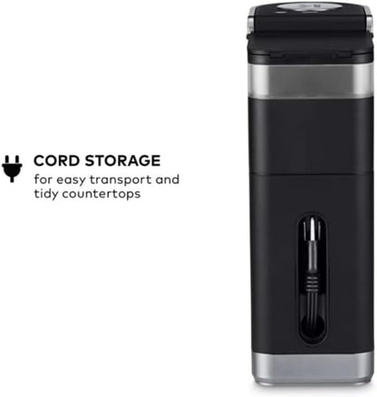 Keurig K-Mini Plus Single Serve Coffee Maker, with 5-inch Brewer, 6 to 12 Pounds Brew Size, K-Cup Pod and Cord Storage (Black)