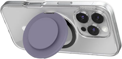 PopSockets Kick-Out Grip for MagSafe, Phone Grip with Built-in Phone Stand, Adjustable Kickstand for Portrait or Landscape, Strong Magnetic Hold, Wireless Charging Compatible - Dusk