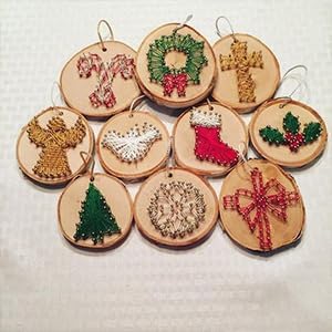 30 Pcs Wood Slices for Crafts, 1.57"-2" Pre-Drilled Holes Wood Rounds, 66 Feet Twine String, Wooden Circles for Crafts Burning Painting DIY Crafts Christmas Wedding Party Wedding Decor Party