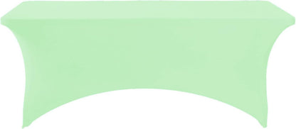 Spandex Table Cover for 6Ft or 4fT or 8ft Table Universal Fitted Stretch Tablecloth for Party, Banquet, Wedding and Events-Mint