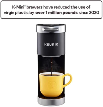 Keurig K-Mini Plus Single Serve Coffee Maker, with 5-inch Brewer, 6 to 12 Pounds Brew Size, K-Cup Pod and Cord Storage (Black)