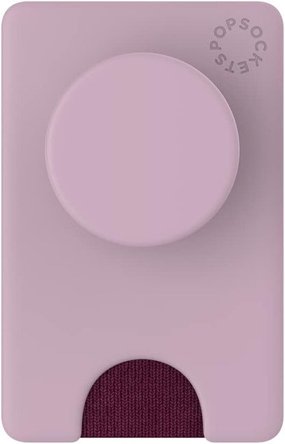 PopSockets Phone Wallet with Expanding Kickstand, Phone Card Holder - Blush Pink