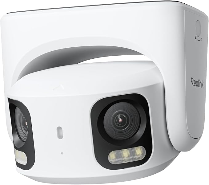 REOLINK RP-PCT8MD Dual-Lens PoE Camera, 4K/8MP Ultra HD, 180° Panoramic View, Color Night Vision, Perimeter Protection, AI Video Search, Smart Detection for Person/Vehicle/Animal, Two-Way Talk