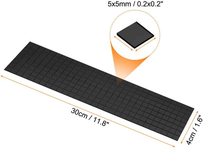 HARFINGTON 15 Sheet 7200 Pieces Self Adhesive Mirror Mosaic Tiles 5x5mm Small Square Mirror Tiles Sticker Disco Ball Stickers Mini Glass Tiles for DIY Craft Party Home Decoration, Black