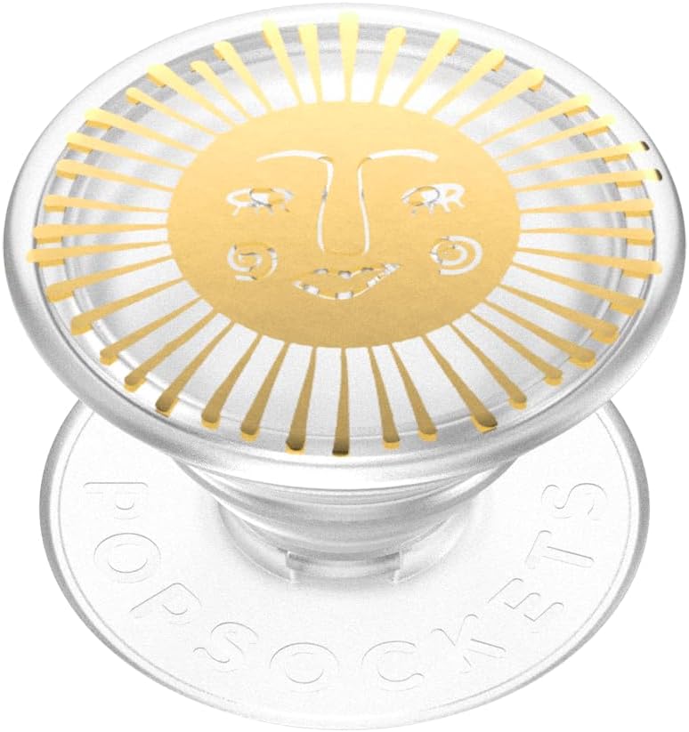 PopSockets Translucent Phone Grip with Expanding Kickstand, PopSockets for Phone, Adhesive Grip, Translucent PopGrip - Sun Goddess