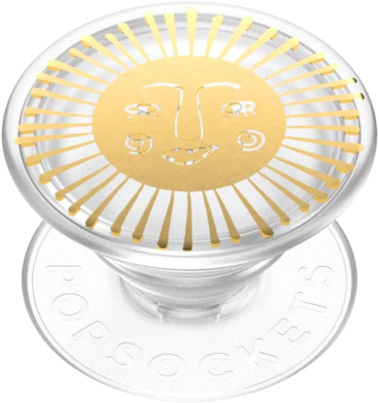 PopSockets Translucent Phone Grip with Expanding Kickstand, PopSockets for Phone, Adhesive Grip, Translucent PopGrip - Sun Goddess