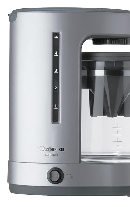 Zojirushi EC-DAC50SZ ZUTTO Coffee Maker 5 Cups, Silver, PFAS-free