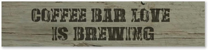 Generic Funny Wood Sign Coffee Bar Love is Brewing Rustic Wooden Hanging Sign Home Farmhouse Kitchen Wall Decoration 16 x 4 Inch