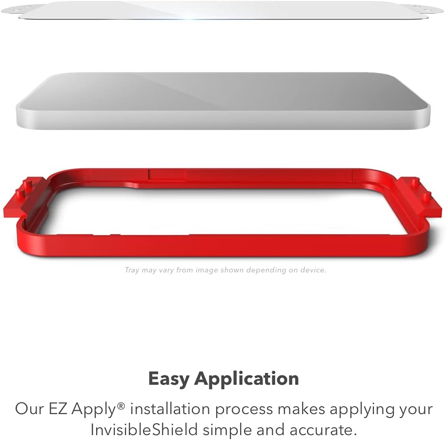ZAGG InvisibleShield Glass Elite Plus Screen Protector - Made for iPhone 13 mini 5.4 - Case Friendly Screen - Impact & Scratch Protection - clear