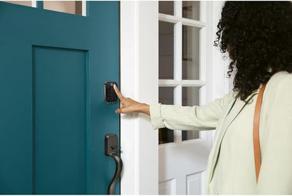 Yale Assure Lock 2 Touch Deadbolt, Black Key-Free Fingerprint Smart Door Lock with Wi-Fi Connected Touchscreen Keypad and Fingerprint Scanner for Code Entry and Remote Access, YRD430-F-WF1-BSP