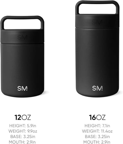 Simple Modern Food Jar for Hot Food | Reusable Stainless Steel Vacuum Insulated Leak Proof Lunch Storage for Smoothie Bowl, Soup, Oatmeal | Provision Collection | 12oz | Almond Birch