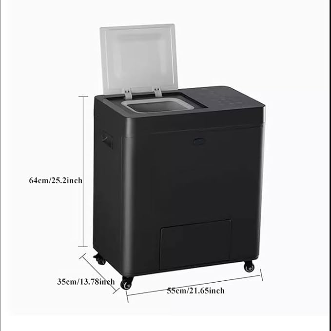 Kitchen Compost Bin, Kitchen Indoor Compost Bin , Smart Waste Kitchen Composter, Electric Composter with Single Button Design, Auto Food Cycler Kitchen Waste Disposer ,Indoor Compost Bin with Lid