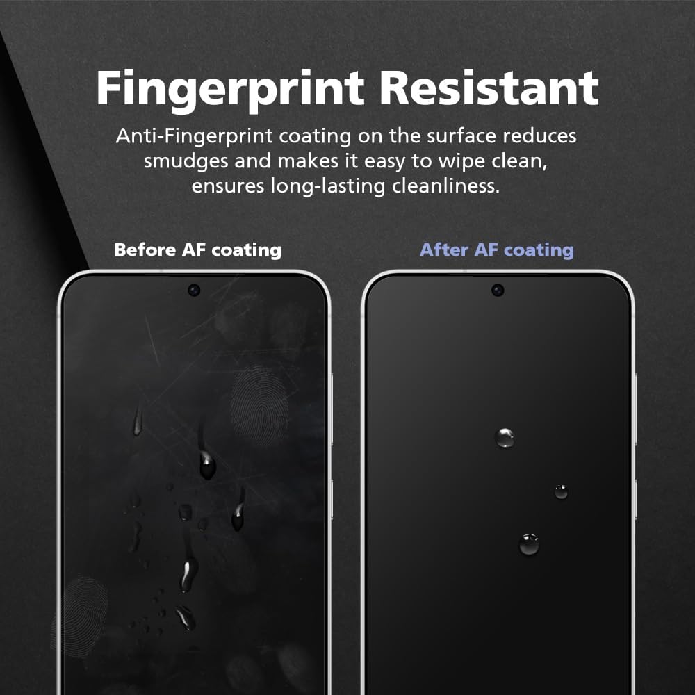 3-Pack Anti-Blue Light Matte Screen Protector For iPhone 16 [Support Fingerprint Unlock] Anti-Glare, Anti-Fingerprint [Eye Protection] Bubble-Free Installation with Alignment Jig