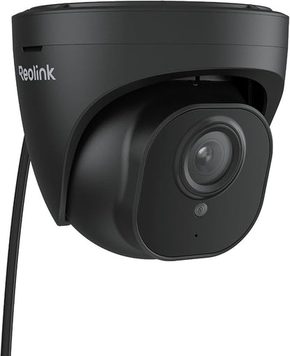 REOLINK 5MP PoE Camera for Home Security, Surveillance Outdoor Indoor, Support 512GB SD Card, Human/Vehicle/Pet Detection, Work with Smart Home, 100ft IR Night Vision, Time-Lapse, RLC-520A(Black)