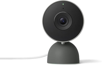 Google Nest Cam Indoor (Wired, 3rd Gen) - Security Camera with 2K Video and Gemini, Night Vision, 2-Way Audio, Works with Google Home - 2025 Model - Hazel
