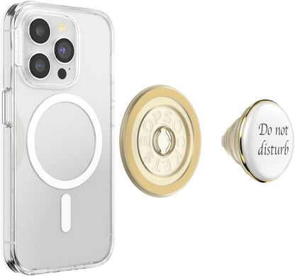 PopSockets Phone Grip for MagSafe with Kickstand, Magnetic Stand, Swappable Top, Secure Hold for iPhone MagSafe Cases, Phone & Tablet Grip - Resin DND