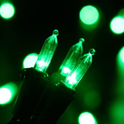 Brizled Green Christmas Lights, 33ft 100 LED Christmas String Lights, 120V UL Certified Plugin Xmas Tree Light Connectable Waterproof Mini Xmas Light for Home Tree Halloween Indoor Outdoor Decorations