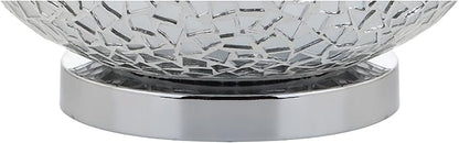 JONATHAN Y JYL1056A Emilia 26" Mirrored Mosaic LED Table Lamp Contemporary Glam Bedside Desk Nightstand Lamp for Bedroom Living Room Office College Bookcase LED Bulb Included, Silver