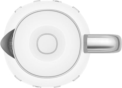 SMEG Mini 50's Retro Style 3 Cup Electric Kettle with Double Wall Anti Slip Base and Water Level Indicator (White)