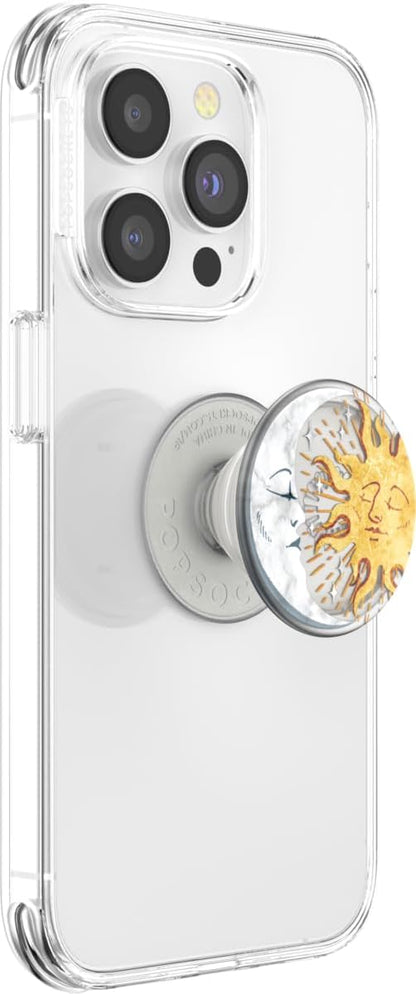 PopSockets Plant-Based Phone Grip with Expanding Kickstand, Adhesive Grip, Eco-Friendly - Sun and Moon