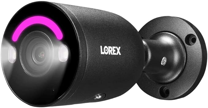 Lorex 4K Wired Security Camera – Outdoor & Indoor Add on PoE Wired Camera Surveillance System for Home & Business – Motion Detection & Smart Security Lighting, Color Night Vision