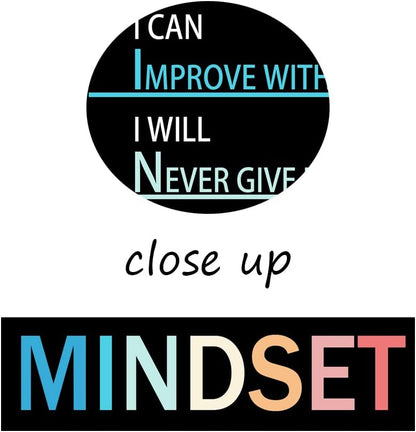 WYJZDZQ8 Inspirational Canvas Painting Growth Mindset Wall Art Motivational Poster Inspiring Prints Wall Pictures for Living Room Office Home Decor Office Framed Ready to Hang [12''W x 18''H]