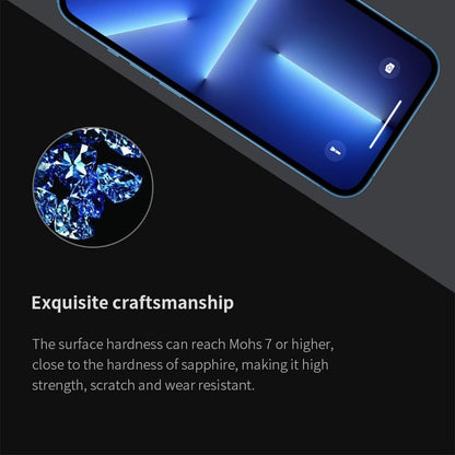 PERFECTSIGHT Sapphire Anti Blue Light Screen Protector Designed for iPhone 13 Pro/iPhone 13, [Medical-Grade Eye Protection] HD Filter 6 Radiations Shatterproof Diamond Hard Tempered Glass (6.1 inch)