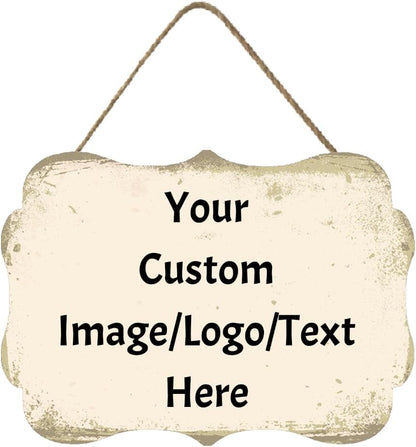 Personalized Custom Wooden Signs with Any Text Name for Home Door Man Cave Bar Family Farmhouse Decorative Home Kitchen Rustic Wall Decor