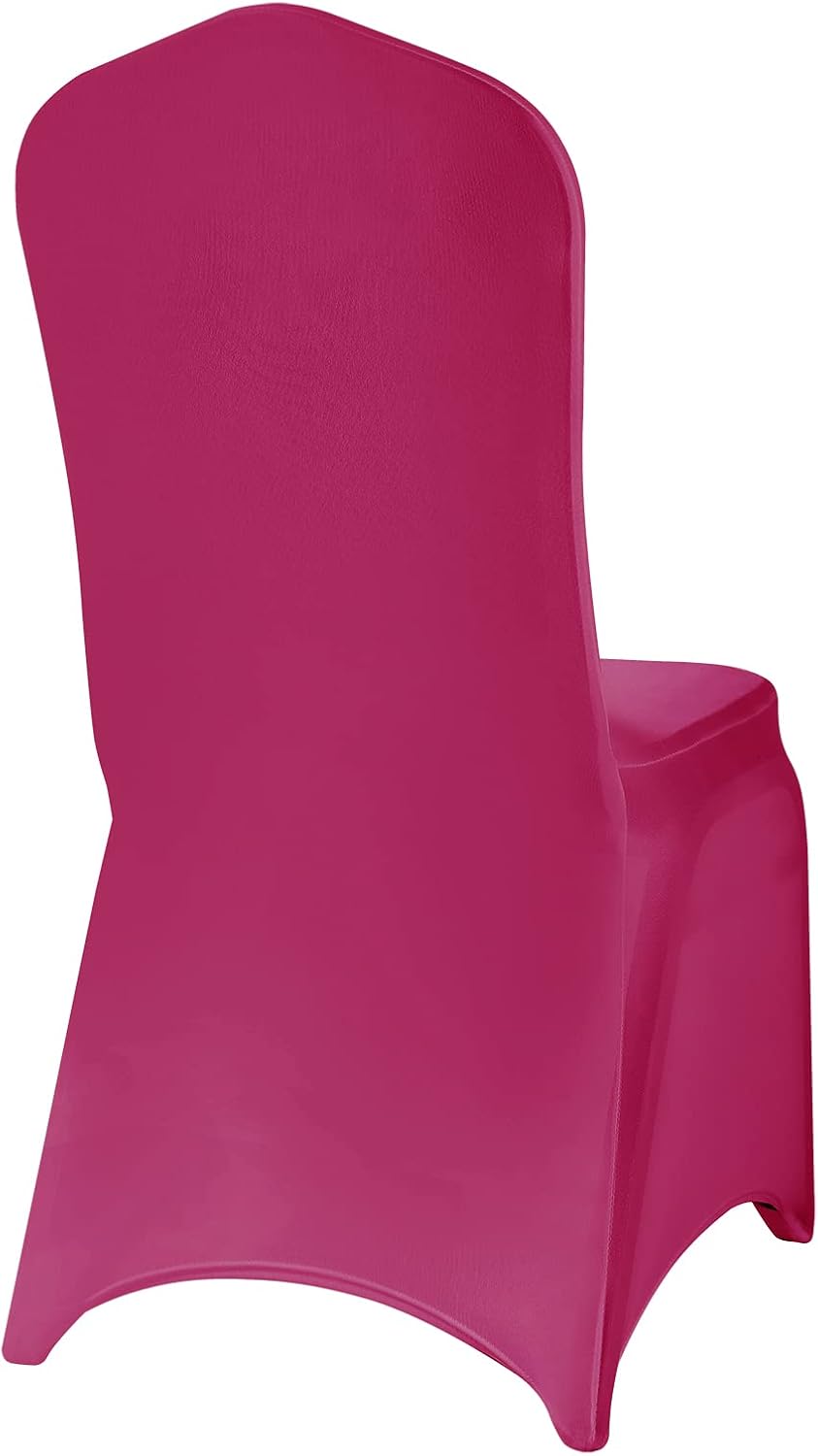 Spandex Chair Covers, 25PCS, Washable Protector for Living Room, Party, Banquet, Wedding, Hotel (Fuchsia)