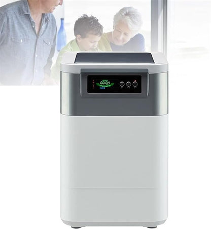 Smart Waste Kitchen Composter, Electric Kitchen Composter, 3L Home and Kitchen Composting Bin, Countertop Automatic Food Waste Cycler, Turn Garbage to Compost with Single Button(Grey)
