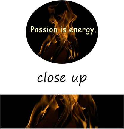 Motivational Wall Art Passion Is The Energy for Doing Anything Inspirational Quotes Canvas Posters Printed Artwork for Office Hallway Gym Bedroom Living Room Framed Ready to Hang [12" W X 18" H]
