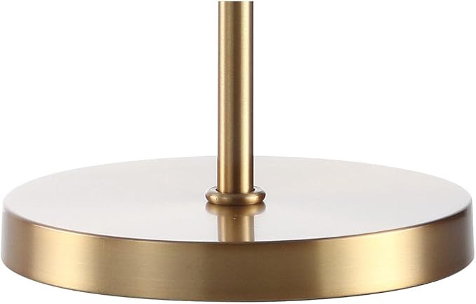 JONATHAN Y 25" Brass Gold/Clear Table Lamp, Modern Industrial Chandelier Style Light, Clear Crystal Beads, Glam Bedside Nightstand Lamp for Bedroom Living Room, LED Bulb Included (JYL9004B)