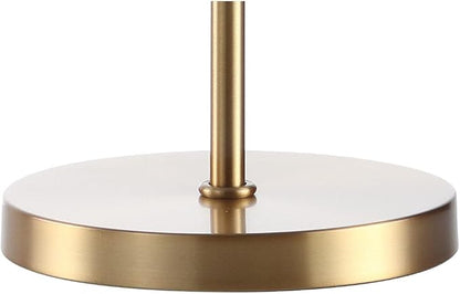 JONATHAN Y 25" Brass Gold/Clear Table Lamp, Modern Industrial Chandelier Style Light, Clear Crystal Beads, Glam Bedside Nightstand Lamp for Bedroom Living Room, LED Bulb Included (JYL9004B)