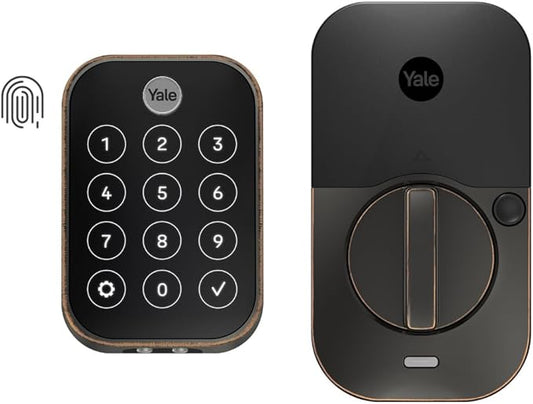 Yale Assure Lock 2 Touch Deadbolt, Oil Rubbed Bronze Keyless Entry Door Lock with Touch Digital Keypad and Fingerprint Scanner, (No Wi-Fi), YRD450-F-BLE-0BP