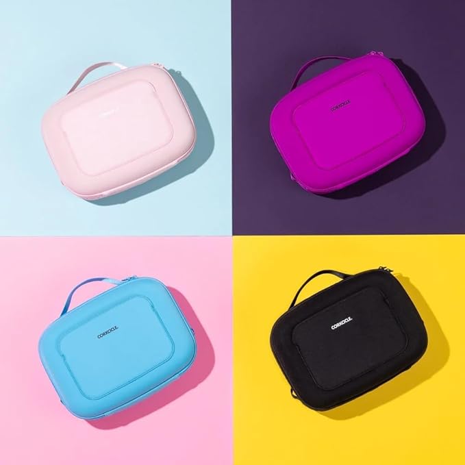Corkcicle Lunchpod Insulated Lunch Bag - Crush-Proof Design - Food Safe Interior - Exterior & Interior Pockets - 11” x 8.75” x 4” - Summer Gift - Keeps Food Cold - Berry Punch Neoprene