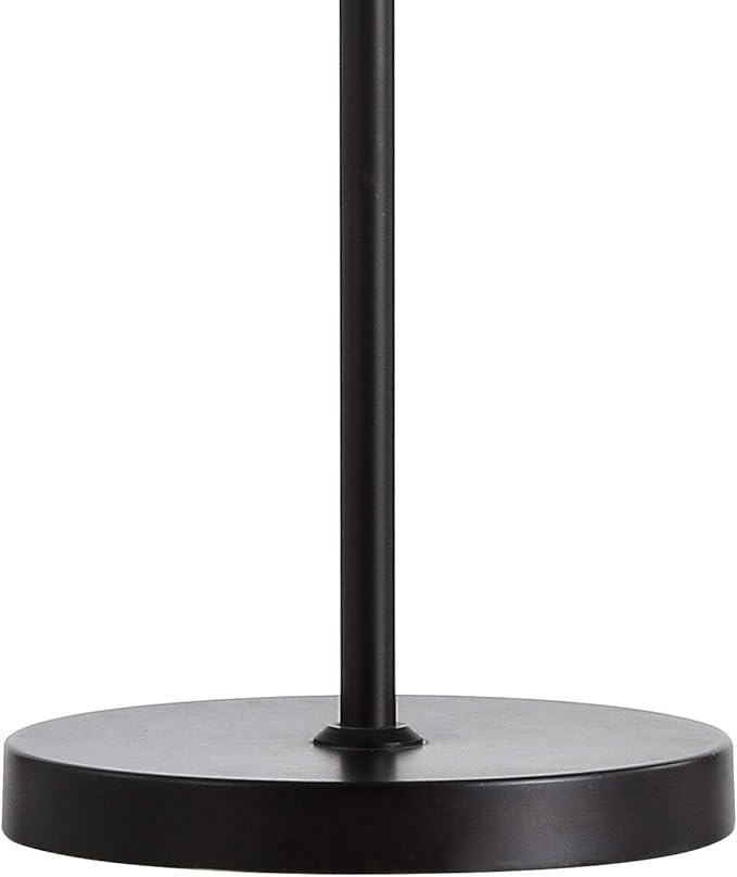 JONATHAN Y 21.5" Oil Rubbed Bronze 2-Light Metal and Crystal Table Lamp, Traditional Geometric Bedside Lamp with Linear Crystals for Living Room, LED Bulbs Included JYL9053A