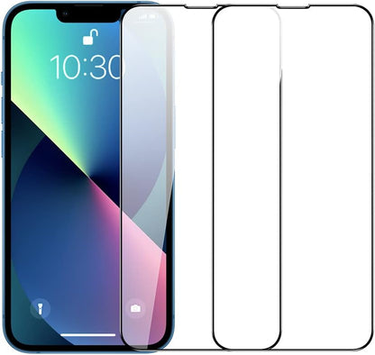 PERFECTSIGHT Compatible for iPhone 14, iPhone 13, iPhone 13 Pro Screen Protector 6.1 Inch 2 Pack HD Clear Premium Tempered Glass Case Friendly 9H Hardness Bubble Free Easy Installation