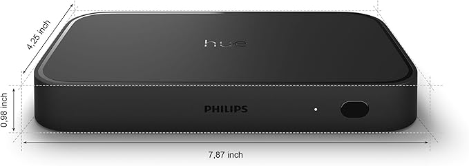 Philips Hue Play HDMI Sync Box 8K, Syncs up to 10 Hue Lights with Video Games, Movies, and Music, Requires Hue Bridge, Supports Dolby Vision HDR10+, Control with Hue App