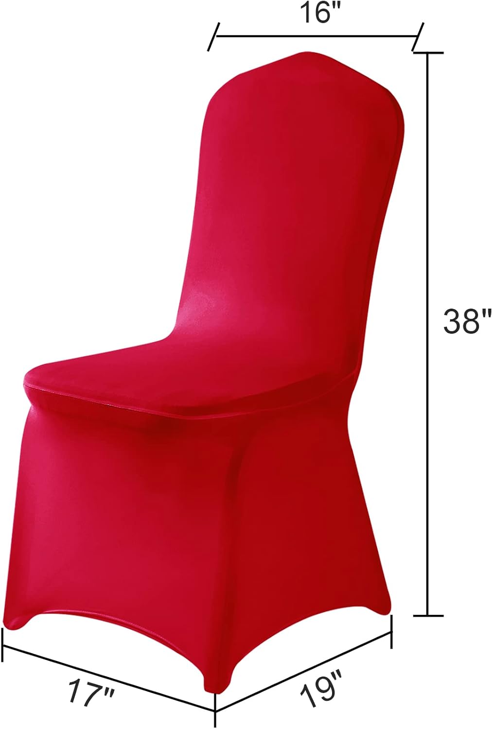 Spandex Chair Cover,12PCS,Chair Covers,Living Room Chair Covers,Removable Chair Cover Washable Protector Stretch Chair Cover for Party, Banquet,Wedding Event,Hotel(Black)