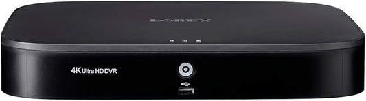 Lorex D841A82B Series 8 Channel 4K HD 2TB Analog HD Security System DVR with Advanced Motion Detection Technology and Smart Home Voice Control, Black