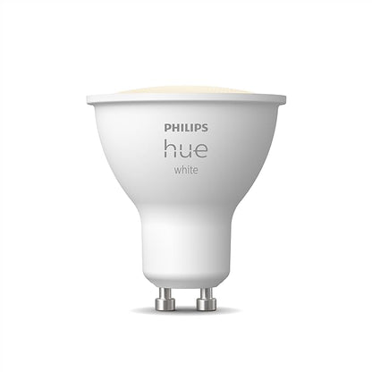 PHILIPS Hue Smart 60W GU10 LED Bulb, White Light, 2 Pack, 450LM, Indoor Light Bulbs, Control with Hue App, Compatible with Alexa, Google Assistant and Apple HomeKit