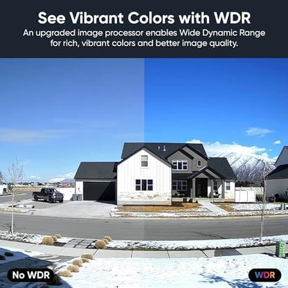 WYZE Cam v4 (Latest Model), 2.5K AI Security Camera, Indoor/Outdoor Cameras for Home Security, Baby Monitor & Pet Camera, Vibrant Color Night Vision, No Subscription Required, Free Expert Help