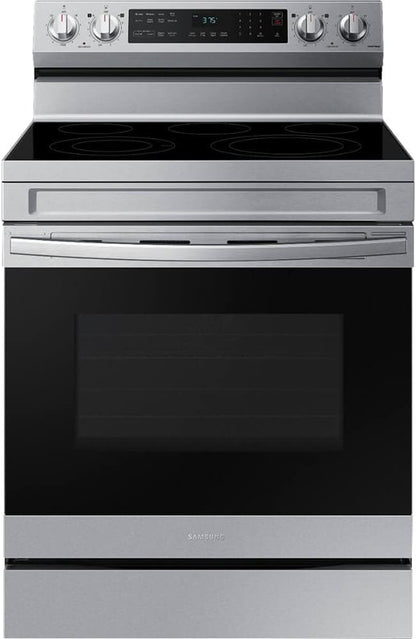 Samsung 6.3 Cu. Ft. Smart Freestanding Electric Range with No Pre-heat Air Fry & Convection, Stainless Steel, NE63A6511SS/AA