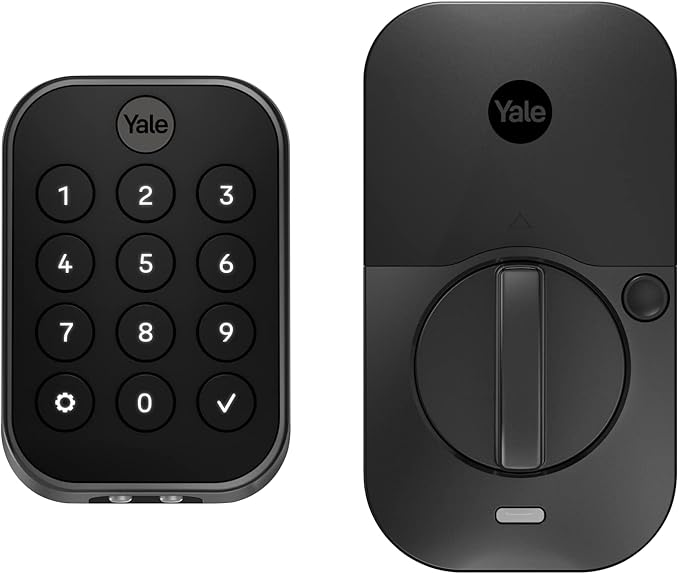 Yale Assure Lock 2, Black Suede Keyless Entry Door Lock Deadbolt with Electronic Keypad Touchscreen for Code Entry and Z-Wave Compatibility, YRD430-ZW2-BSP