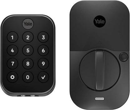 Yale Assure Lock 2, Black Suede Keyless Entry Door Lock Deadbolt with Electronic Keypad Touchscreen for Code Entry and Z-Wave Compatibility, YRD430-ZW2-BSP