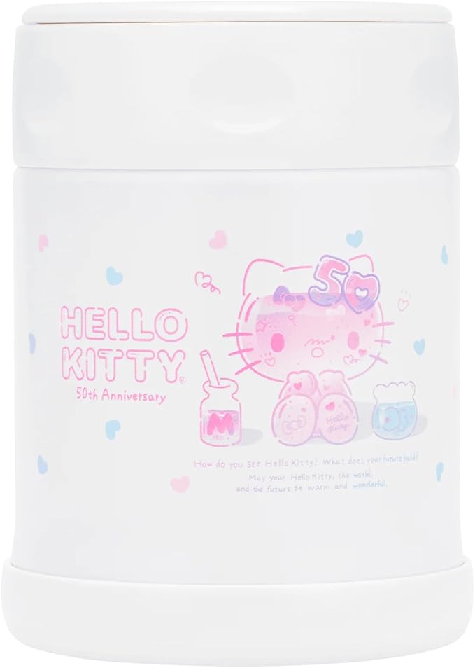 Zojirushi SW-EAE35KT Stainless Steel Food Jar, 12-Ounce, Hello Kitty Collection 50th Anniversary LTD