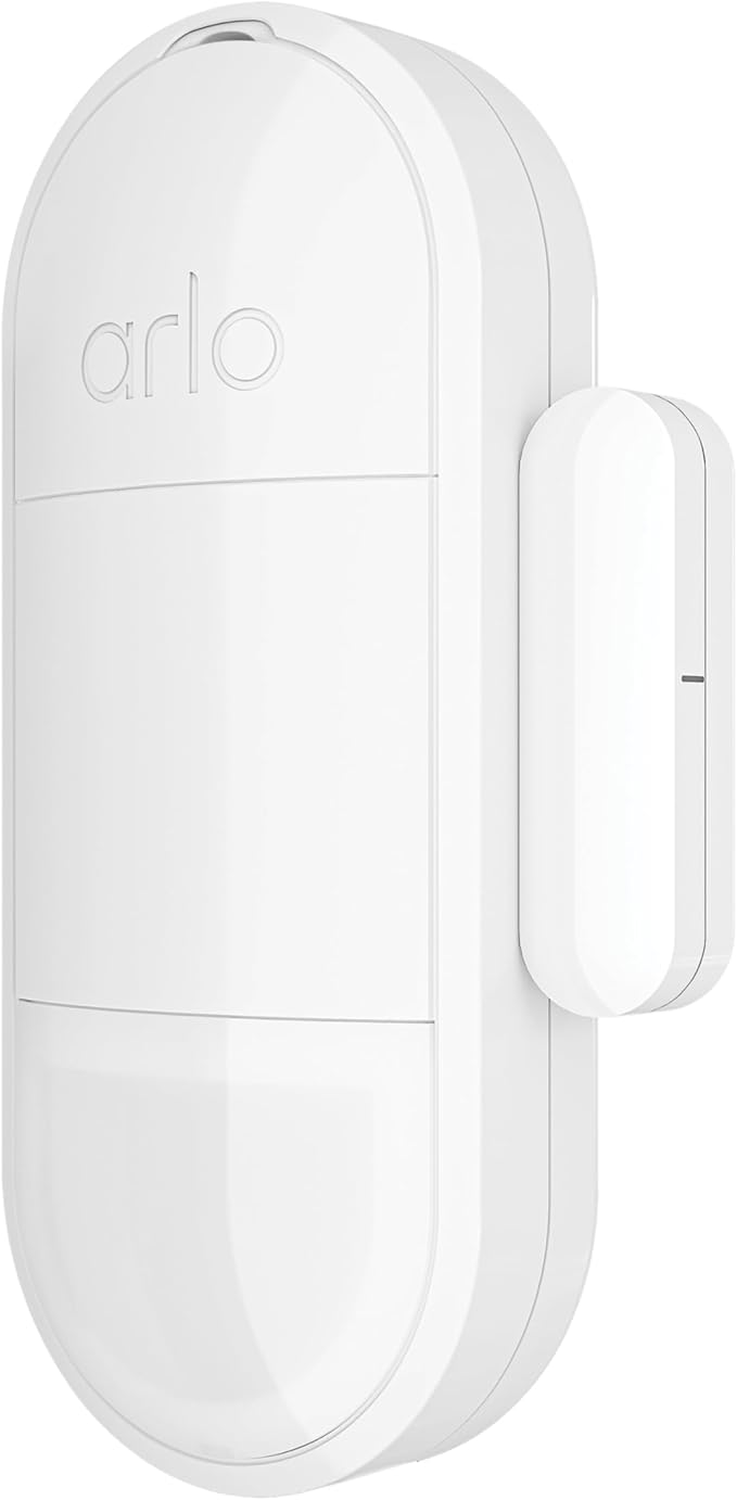 Arlo All-in-One Sensor - 8 in 1 with Open/Close Detection, Motion Sensor, Water Leak Detection, Freeze Detection, Tilt Detection, Smoke Alarm Listening, CO Alarm Listening - 1 Pack, Add-On, MS1001
