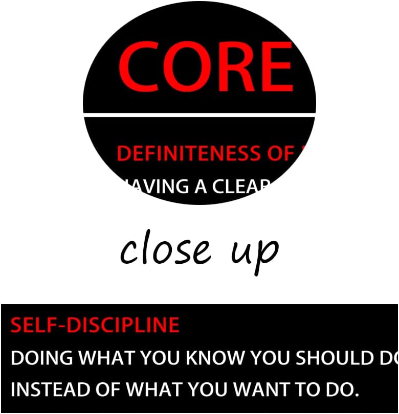 Inspirational Canvas Painting Motivational Wall Art Core Values Quote Poster Inspiring Positive Motivational Framed Artwork Prints Picture for Living Room Office [30''Wx 40''H]