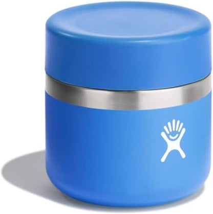 Hydro Flask Food Jar – Insulated Stainless Steel, Snack Travel Container for Hot Food, Lunch, & Soup 8 Oz Cascade Blue