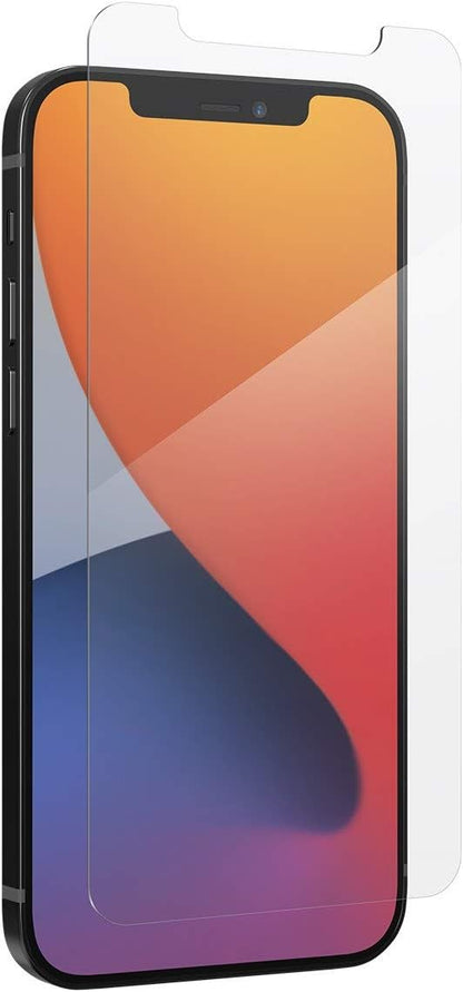 ZAGG InvisibleShield Glass Elite Plus Screen Protector - Made for iPhone 12 Pro Max - Case Friendly Screen - Impact & Scratch Protection, clear (200106657)